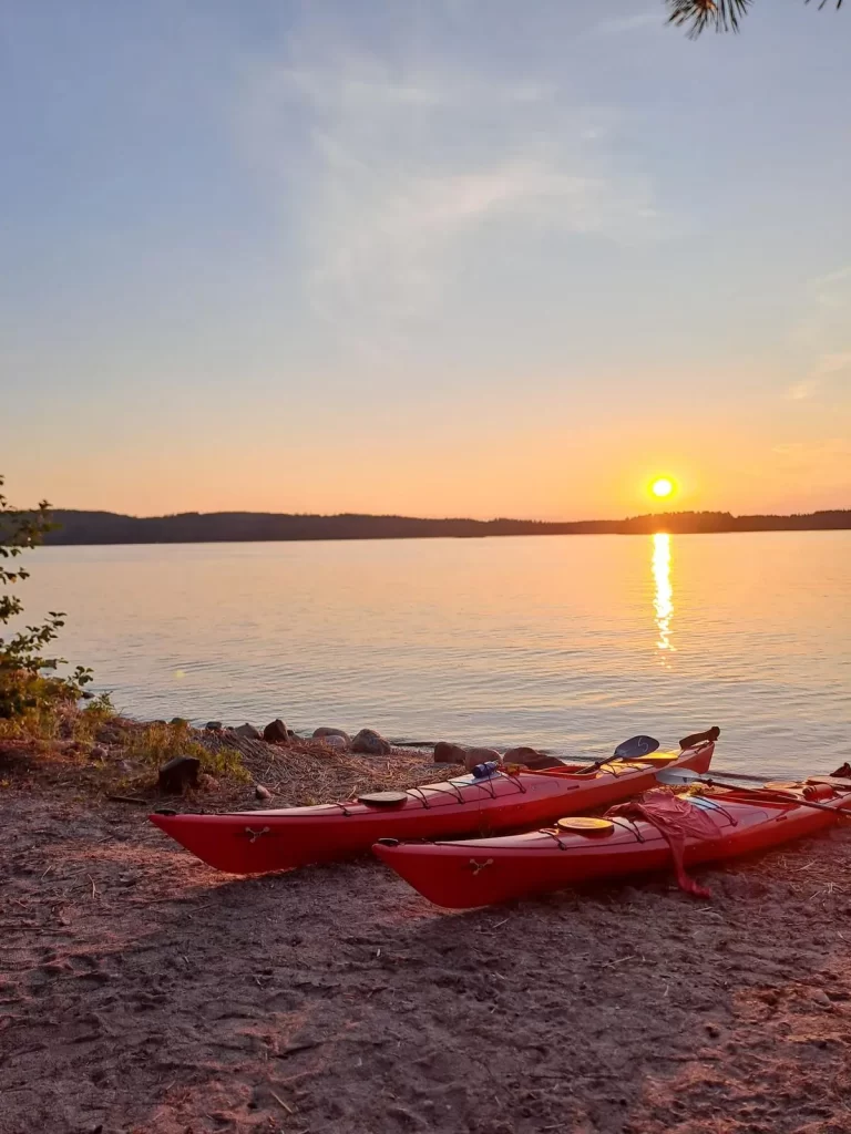 kayaking is a great outdoor activity to do in Finland